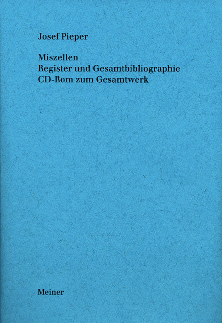 Miszellen. Register und Gesamtbibliographie