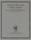 Opera omnia. Volumen XIV/1