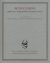 Acta Cusana, Band I, Lieferung 1
