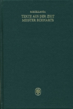 Miscellanea: Texte aus der Zeit Meister Eckharts II