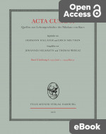 Acta Cusana, Band II, Lieferung 2