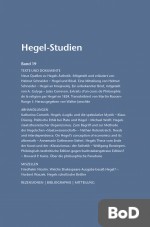 Hegel-Studien Band 19 (1984)