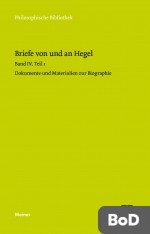 Briefe von und an Hegel. Band 4, Teil 1