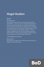 Hegel-Studien Band 31 (1996)