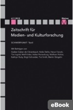 ZMK Zeitschrift für Medien- und Kulturforschung 6/1/2015: Textil