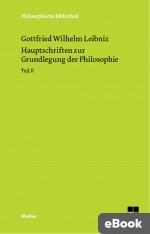 Hauptschriften zur Grundlegung der Philosophie Teil II