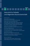 Zeitschrift für Ästhetik und Allgemeine Kunstwissenschaft Band 60. Heft 2