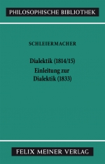 Dialektik (1814/1815). Einleitung zur Dialektik (1833)