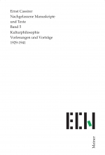 Kulturphilosophie. Vorlesungen und Vorträge 1929-1941
