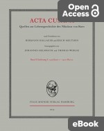 Acta Cusana, Band II, Lieferung 5