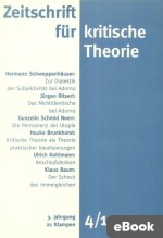 Zeitschrift für kritische Theorie, Heft 4