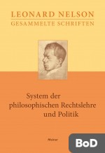 System der philosophischen Rechtslehre und Politik