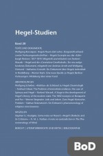 Hegel-Studien Band 20 (1985)