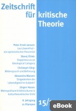 Zeitschrift für kritische Theorie, Heft 15