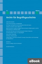 Archiv für Begriffsgeschichte. Band 43