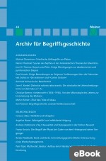 Archiv für Begriffsgeschichte. Band 44