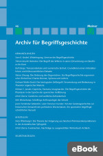 Archiv für Begriffsgeschichte. Band 46