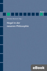 Hegel in der neueren Philosophie