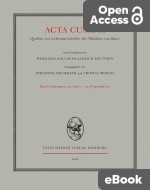 Acta Cusana, Band II, Lieferung 6