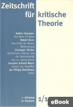 Zeitschrift für kritische Theorie, Heft 1