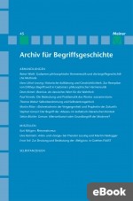 Archiv für Begriffsgeschichte. Band 45