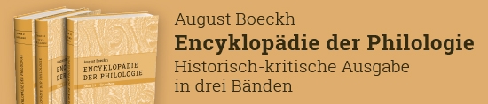 Boeckh, August Encyklopädie der Philologie